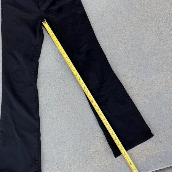 Levis 725 High Rise Bootcut Jeans Women 28 Black Stretch Denim Flare L32 - Picture 11 of 11